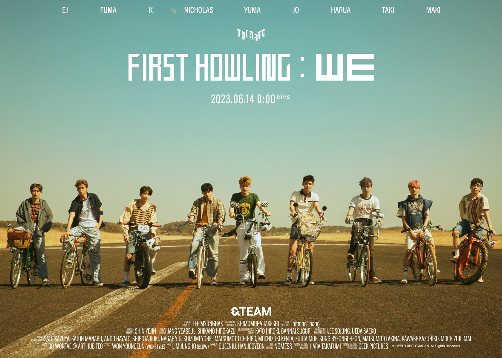 2枚目のEP「First Howling : WE」THIRSTYコンセプトのポスターⓒHYBE LABELS JAPAN