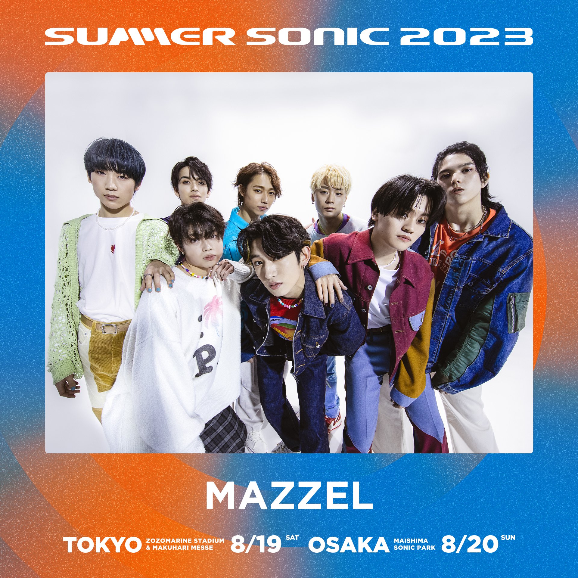 「SUMMER SONIC 2023」への出演が決定したMAZZEL(MAZZELの公式ツイッターから) 