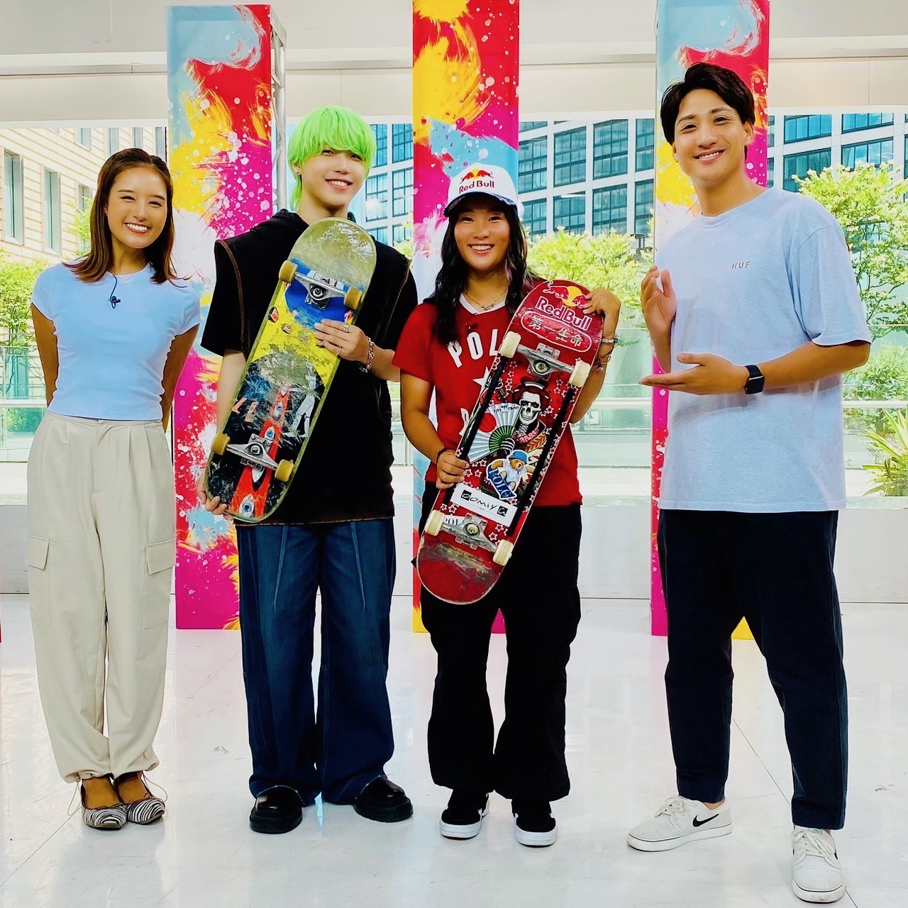 「Xゲームズ推し ~カリフォルニア2023 特別版」に出演するSHUNTO(左から2人目)ⓒ日本テレビ