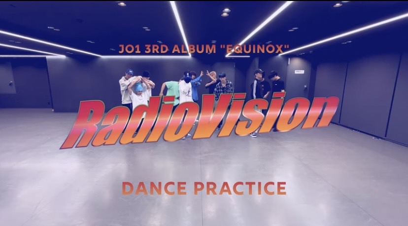 JO1公式YouTube投稿の「RadioVision」ダンス動画サムネ