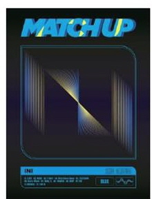 INIの2ndアルバム「MATCH UP」のBLUEバージョンジャケット©LAPONE Entertainment