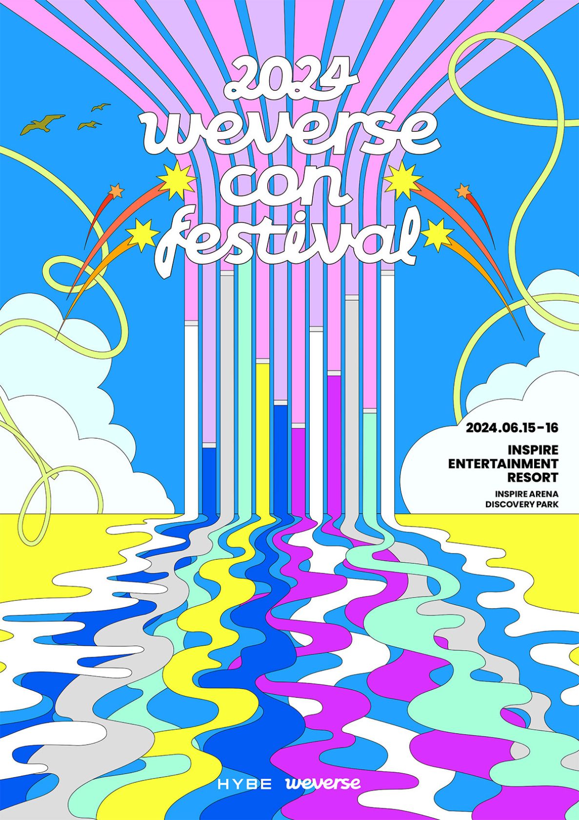 HYBE主催のグローバル音楽フェス「2024 Weverse Con Festival」が6月15、16日に韓国・仁川市で今年も開催決定!
