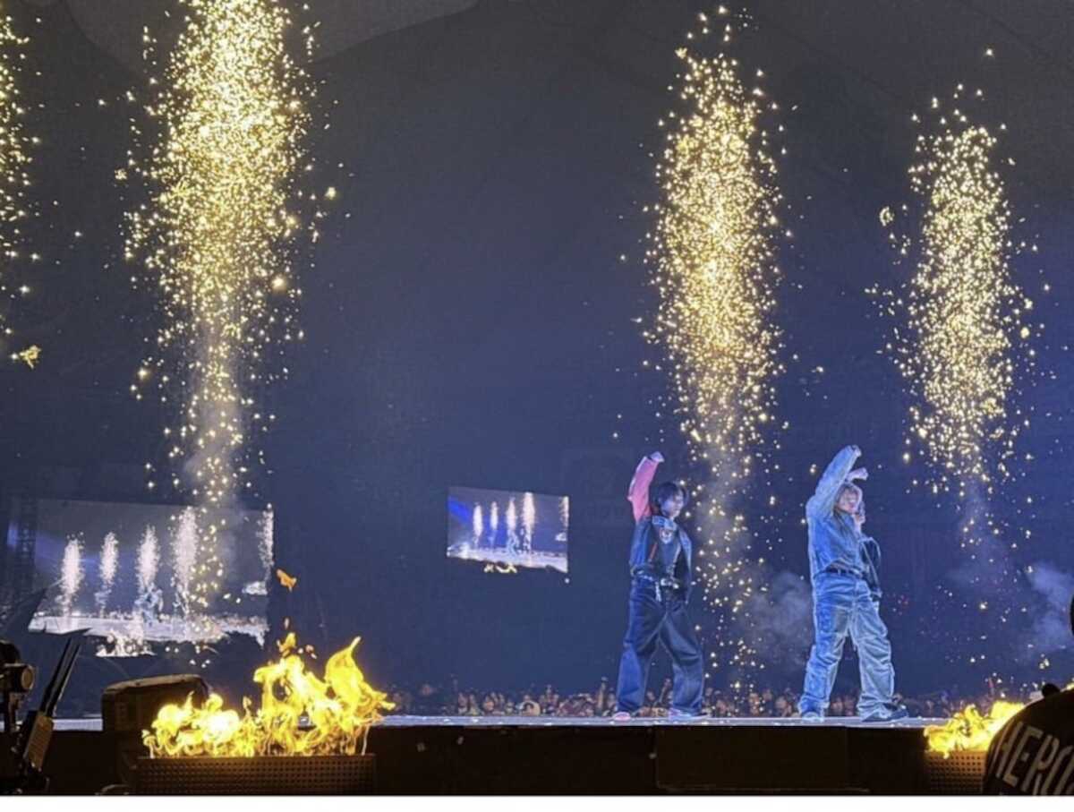 神宮寺が公開したTOBEライブのもよう（神宮寺のインスタグラムから）