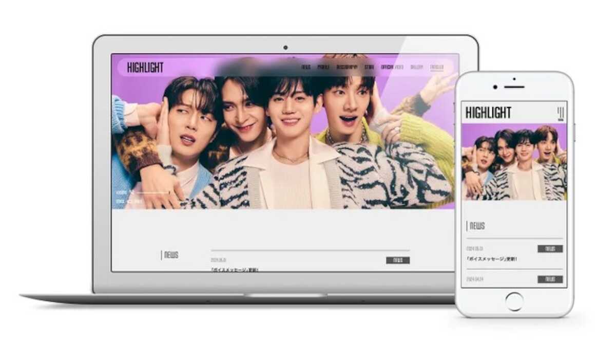 韓国ボーイズグループ「HIGHLIGHT」 公式サイトをリニューアルオープン!