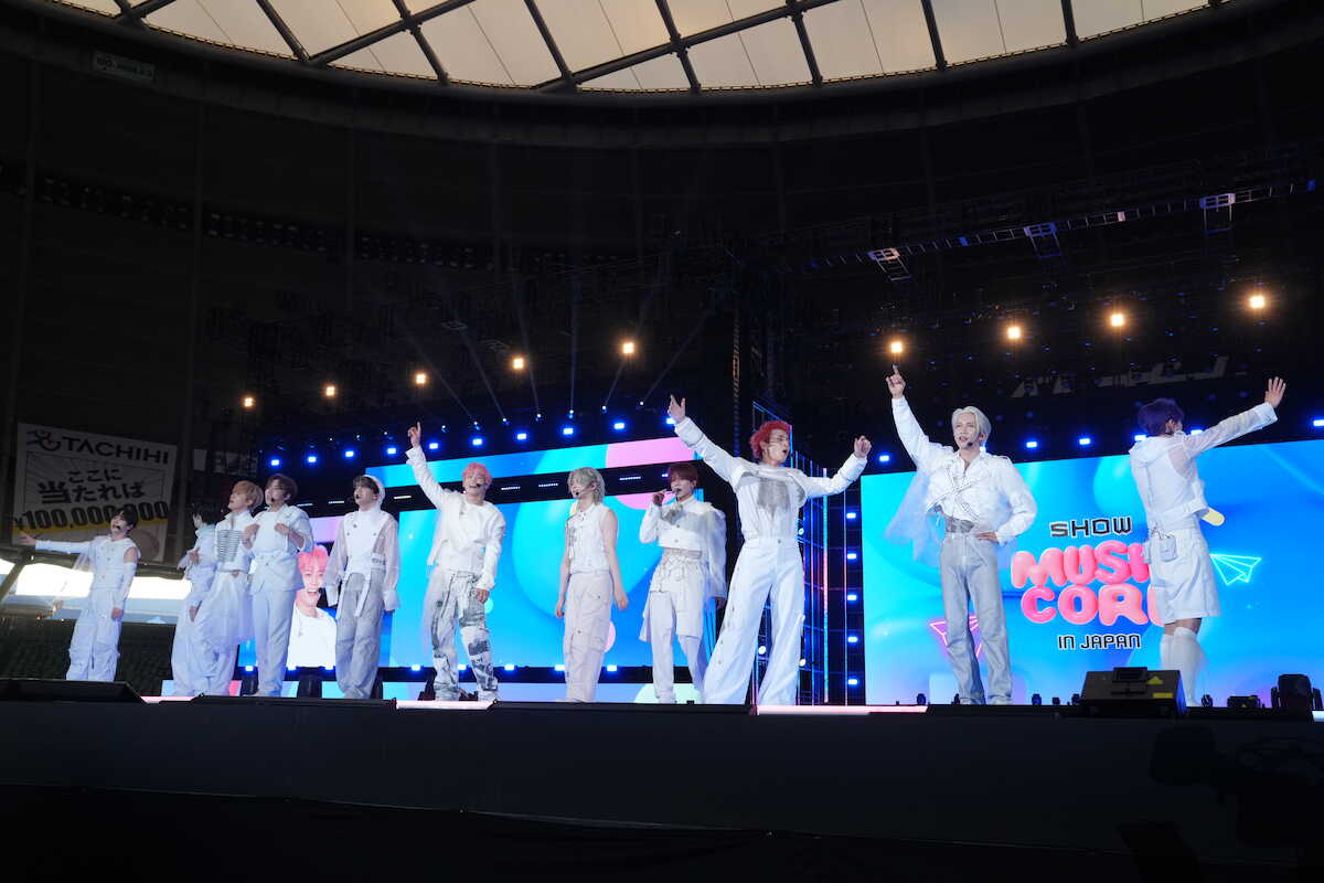 ライブイベント「2024　Show！　Music　Core　in　JAPAN」に出演したINI©LAPONE　Entertainment