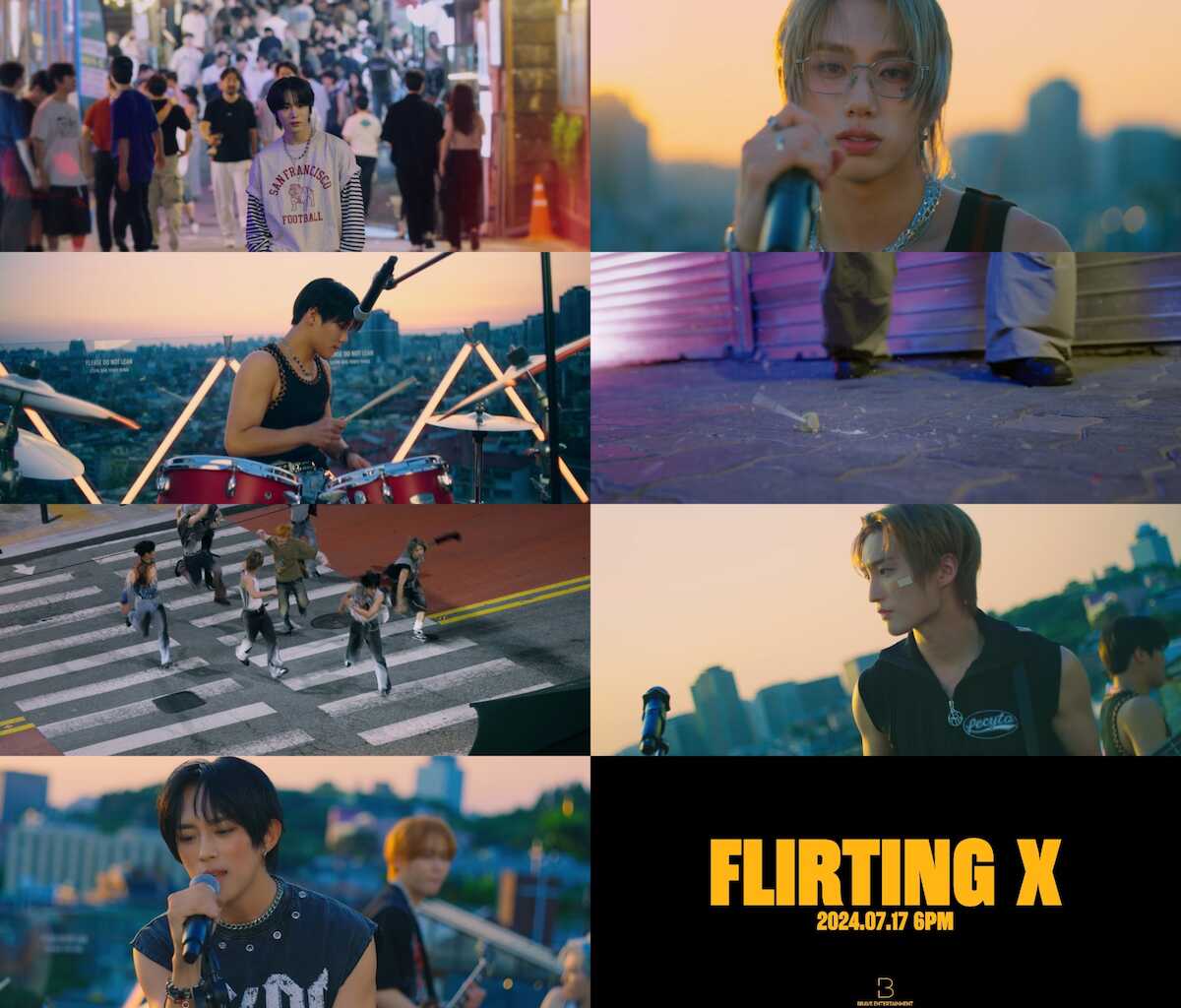 8thミニアルバムのタイトル曲「Flirting　X」のMVティーザーを公開したDKB