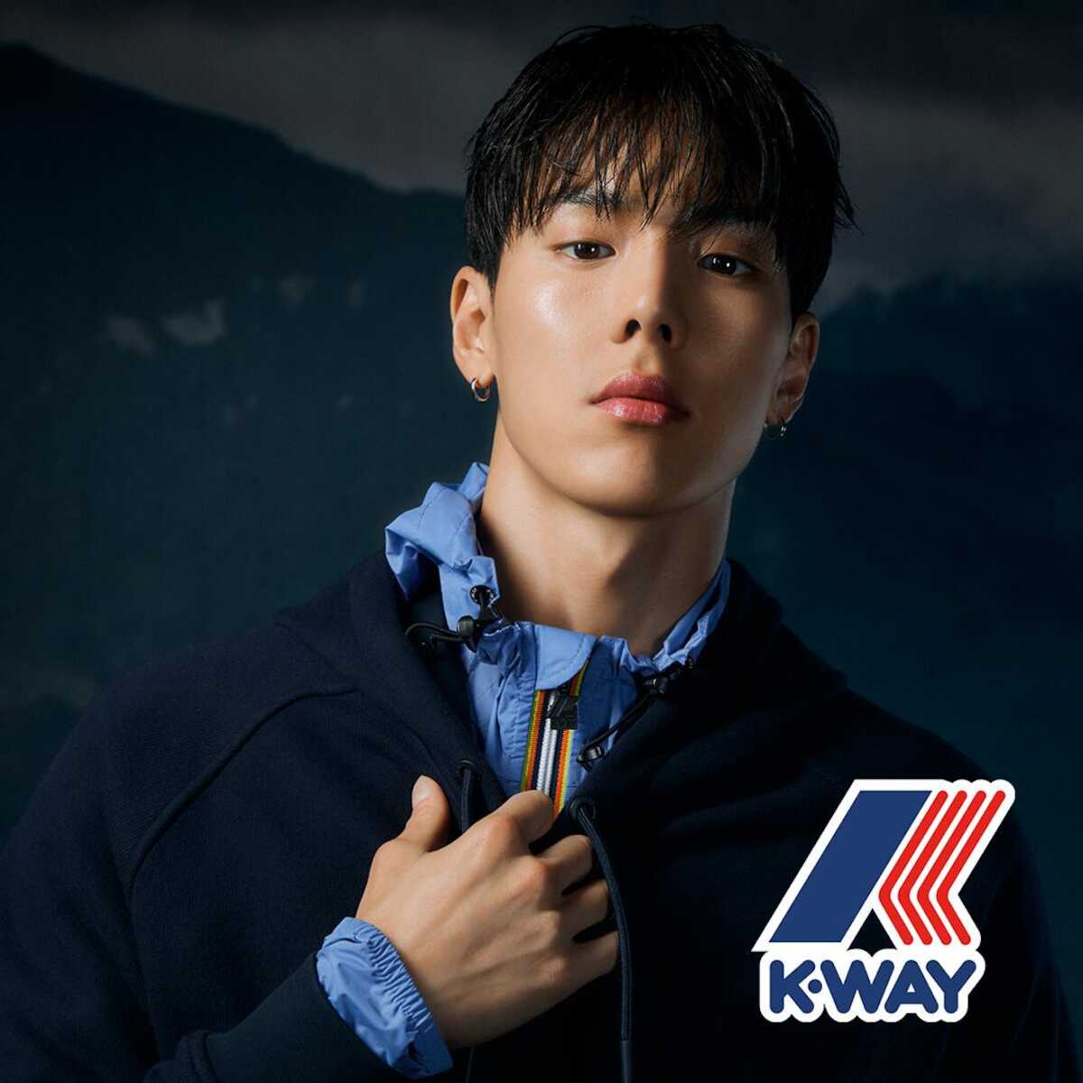 「K－WAY®」のグローバルブランドアンバサダーに就任したMONSTA　Xのショヌ