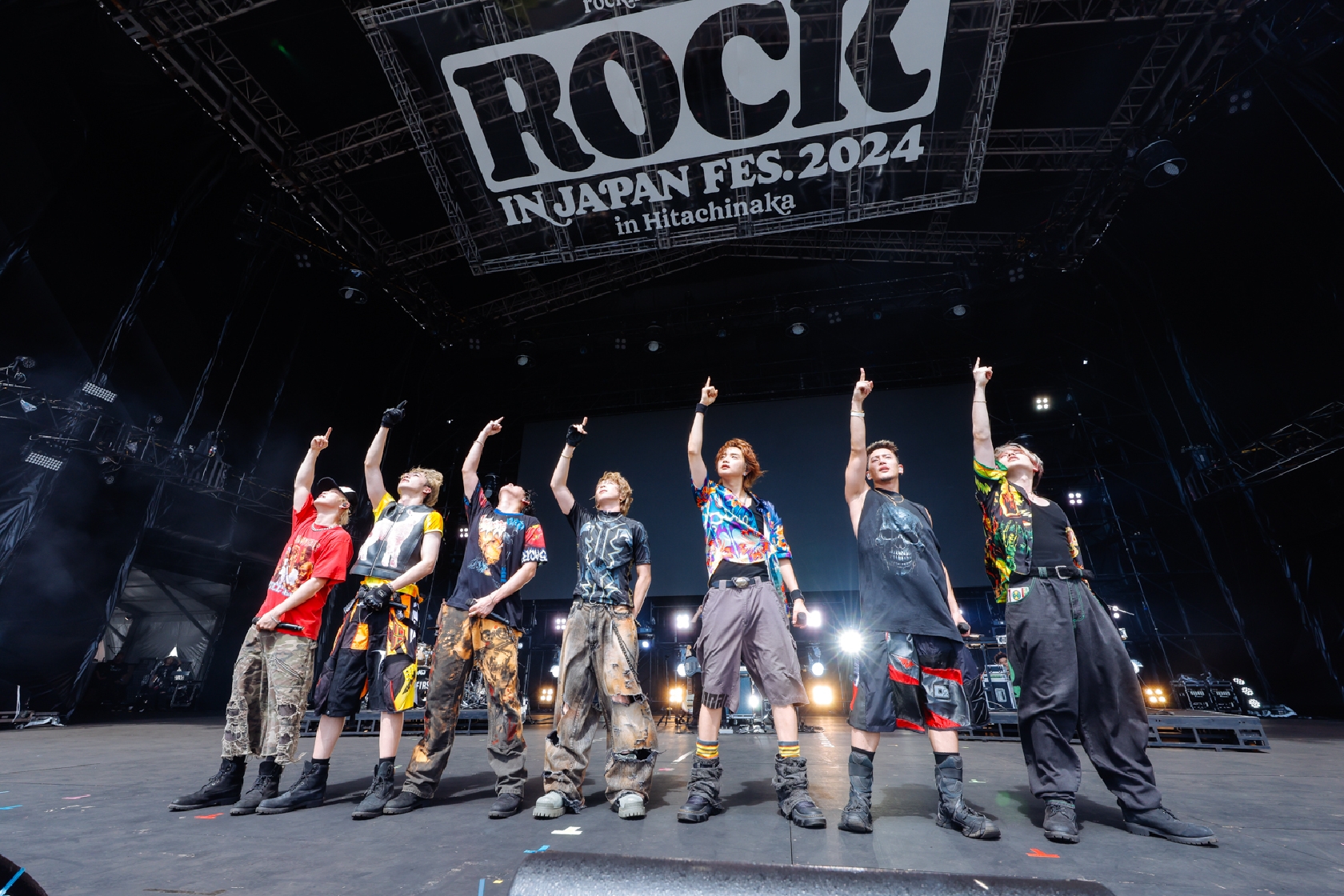 ｢ROCK IN JAPAN FESTIVAL 2024 in HITACHINAKA｣でパフォーマンスするBE:FIRST