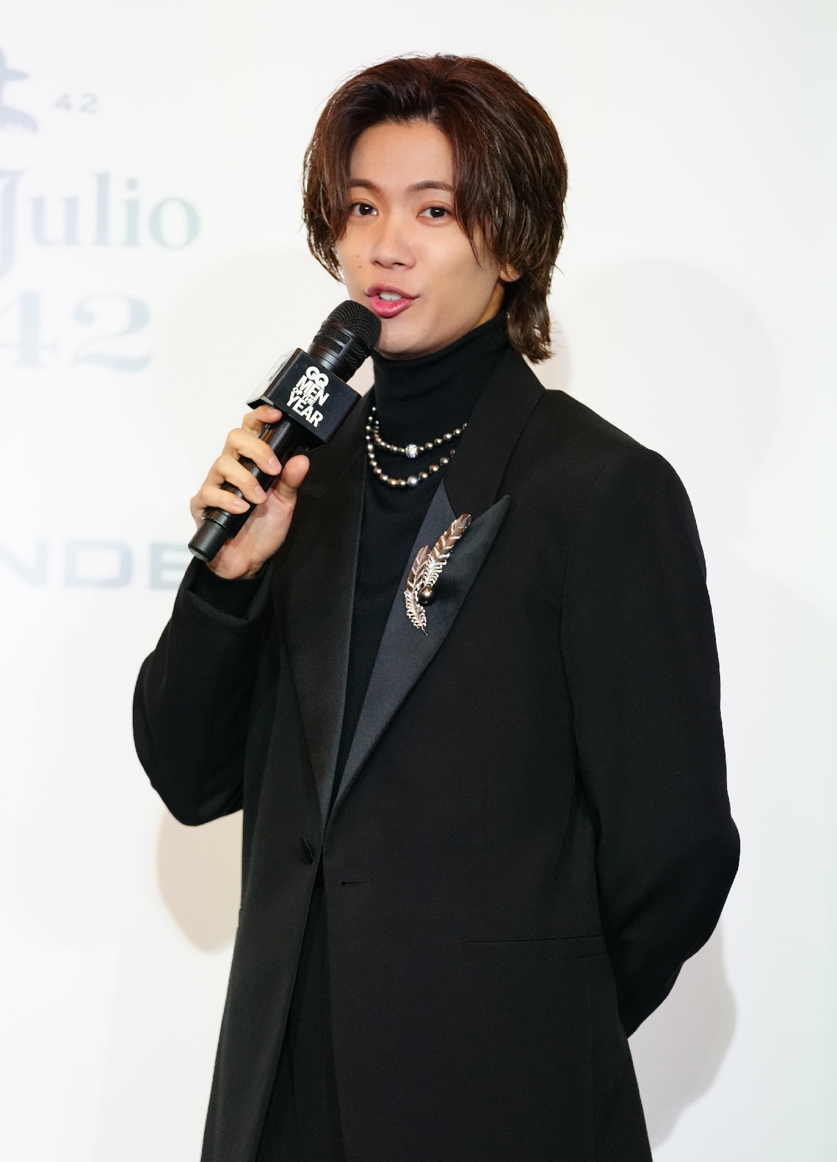 Yuta Jinguji of Number_i at the event (Photo by Yuki Ohshiro)
