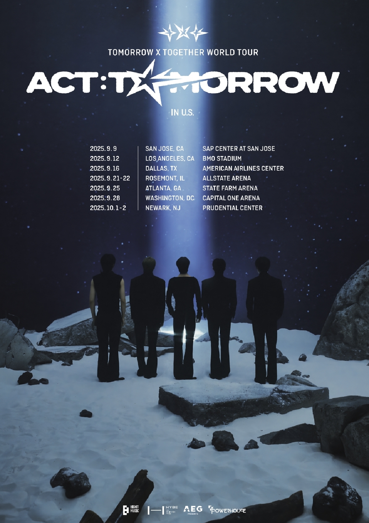 TOMORROW X TOGETHER ワールドツアー北米公演開催を発表!7都市9公演を行う
