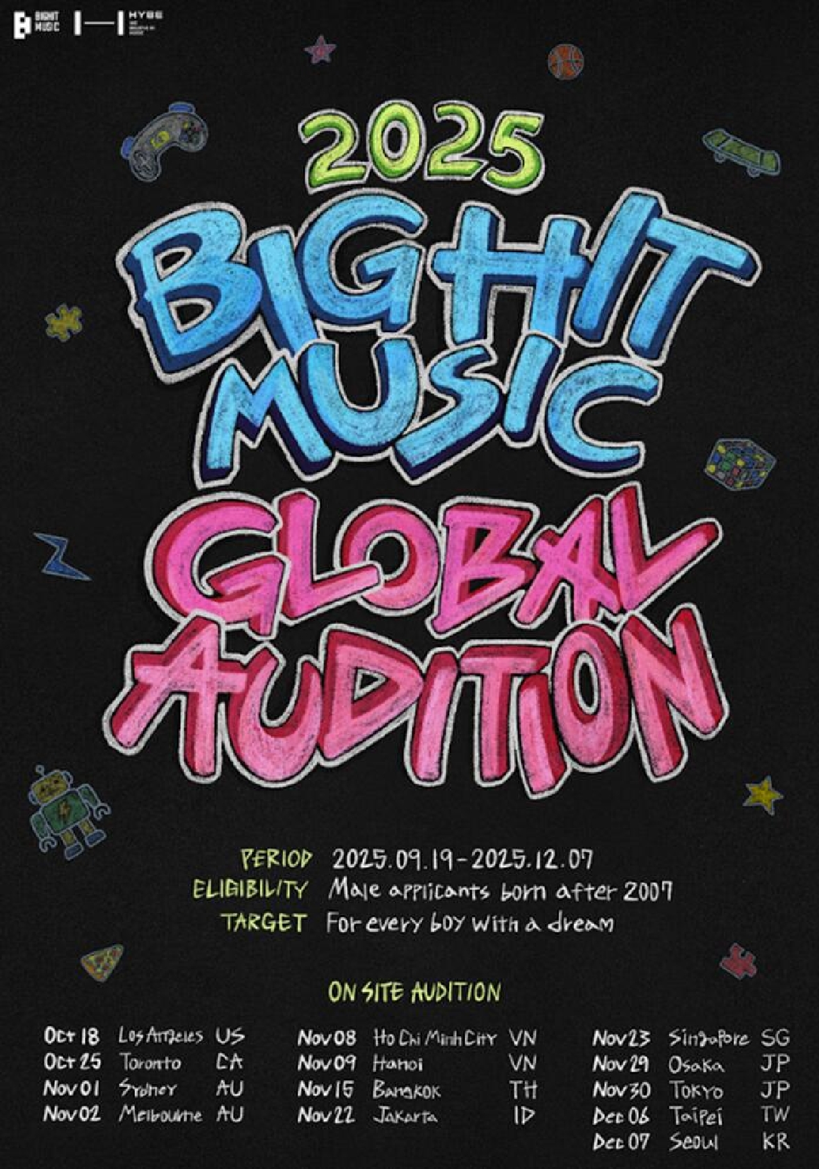 BTSら所属のBIGHIT MUSICがグローバルオーディション開催