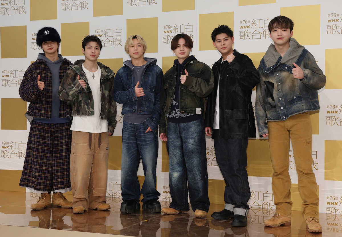 【紅白リハ】BE:FIRSTから2日目スタート、 6人体制初紅白では「歌1本…歌だけでも見せられるんだぞと」