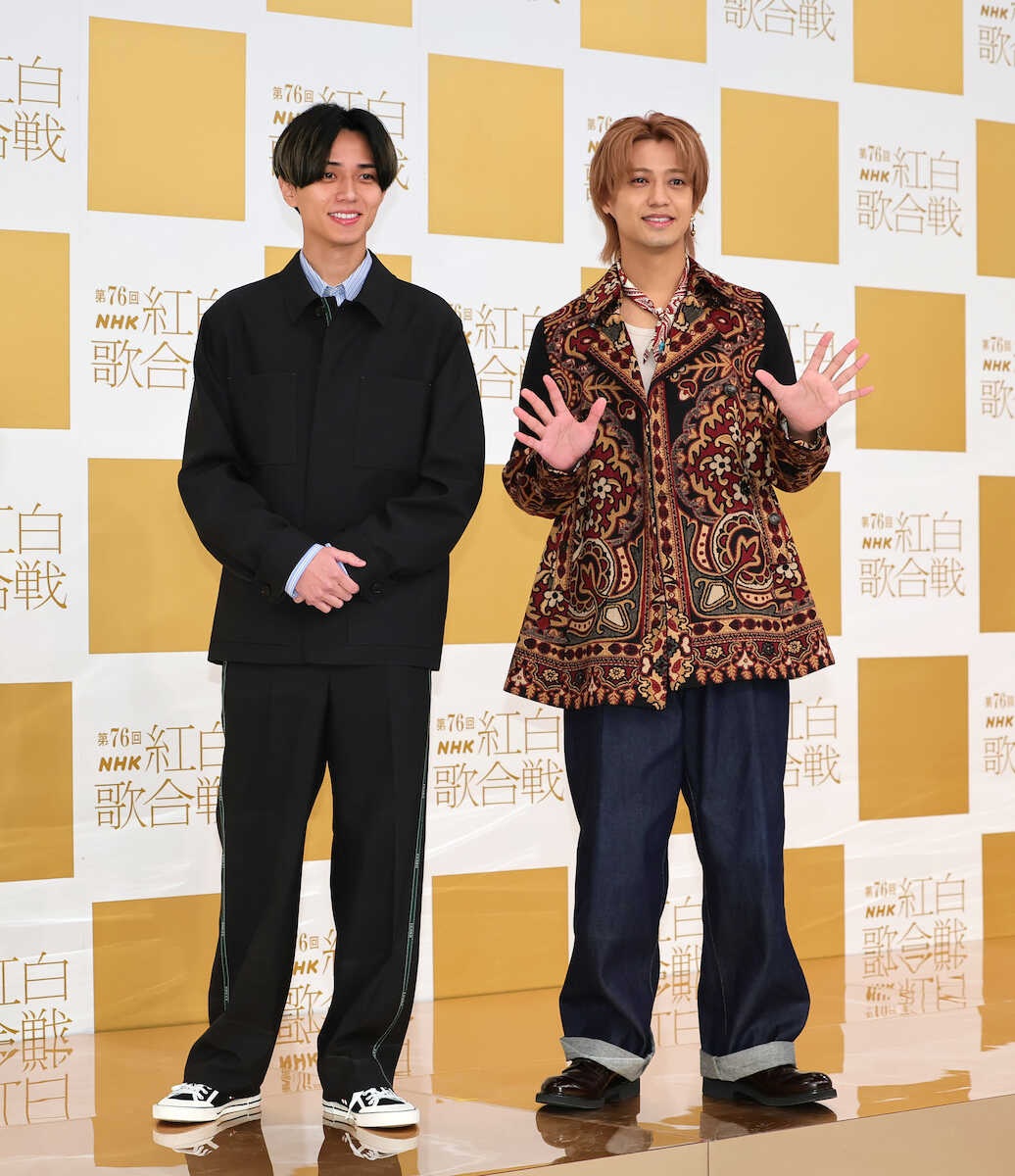【紅白リハ】King&Prince、今年の漢字は永瀬廉「光」、高橋海人「王」  駆け抜けた1年振り返る