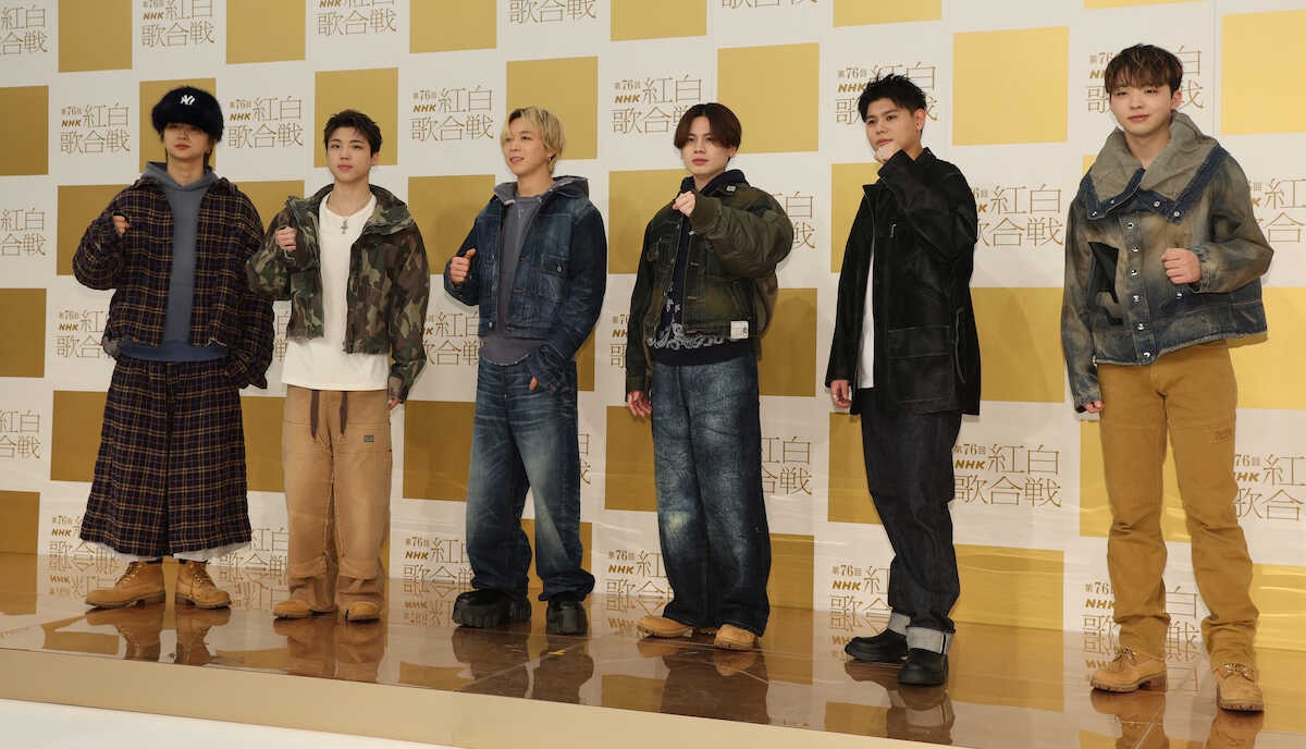 【紅白リハ】BE:FIRSTは6人体制で再スタート、今年の漢字は「唱」 その意味は…