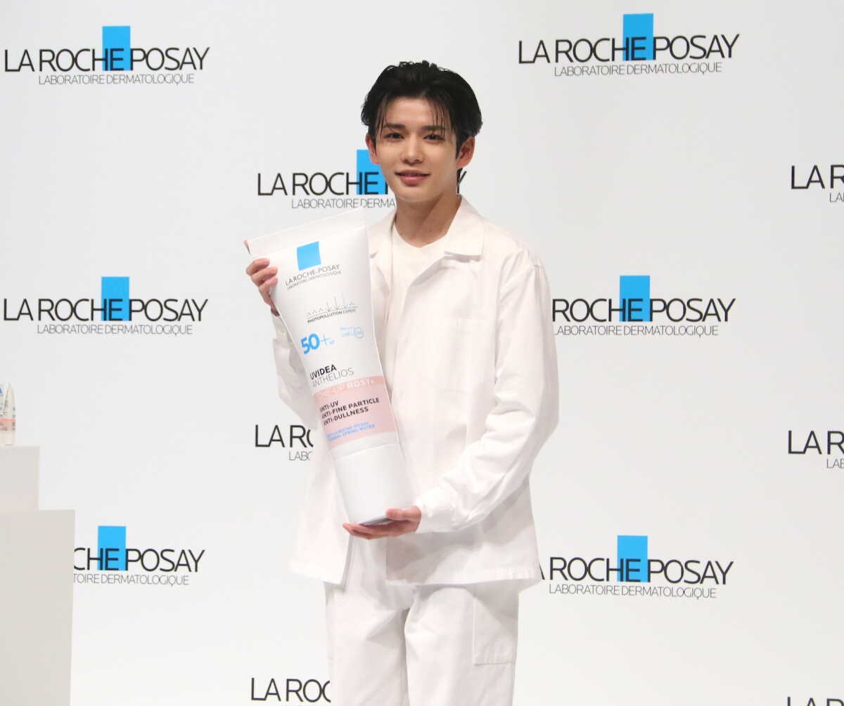 なにわ男子・長尾謙杜「ラ ロッシュ ポゼ」アンバサダーに就任!徹底した日焼け対策でジュニア時代から“激変”