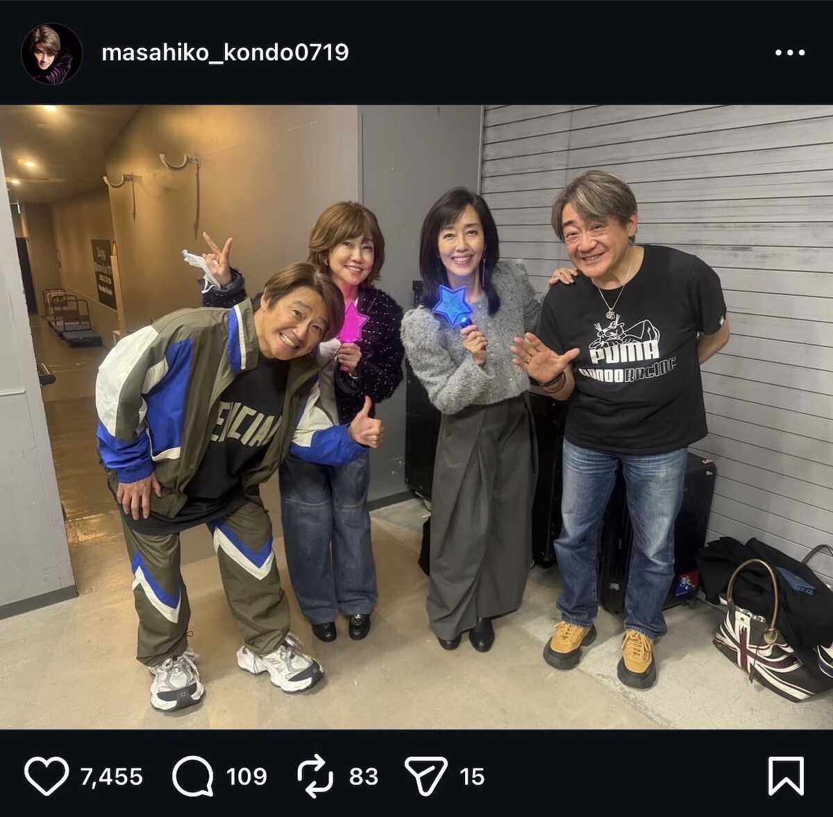 80年代アイドル大集合!近藤真彦「二人とも綺麗でお若い!」 ファン大興奮「笑顔最高」「青春です」